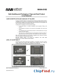 Datasheet WAN-0165 manufacturer Wolfson