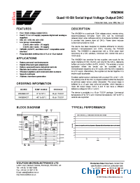 Datasheet WM2604C manufacturer Wolfson
