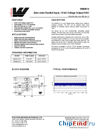 Datasheet WM2613C manufacturer Wolfson