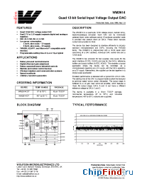 Datasheet WM2614IDT manufacturer Wolfson