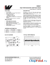 Datasheet WM2617 manufacturer Wolfson
