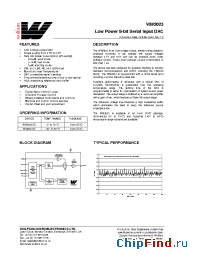 Datasheet WM2623ID manufacturer Wolfson