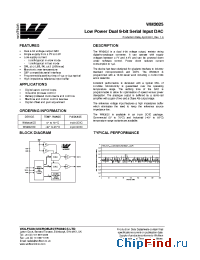Datasheet WM2625ID manufacturer Wolfson