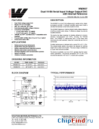 Datasheet WM2637CD manufacturer Wolfson