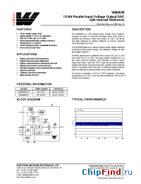 Datasheet WM2639CDT manufacturer Wolfson