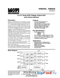 Datasheet WM5620CD manufacturer Wolfson