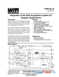 Datasheet WM8144-10CFT/V manufacturer Wolfson