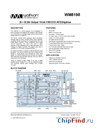 Datasheet WM8198CDS manufacturer Wolfson