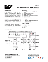 Datasheet WM8716EDS manufacturer Wolfson