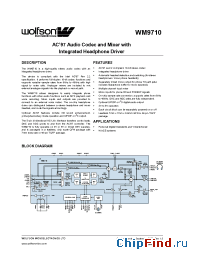 Datasheet WM9710EFL/RV manufacturer Wolfson
