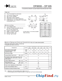 Datasheet DF01S-T3 manufacturer WTE