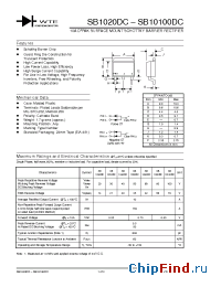 Datasheet SB1040DC-T3 manufacturer WTE