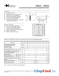 Datasheet SR28-T3 manufacturer WTE
