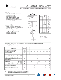 Datasheet UF1606FCT manufacturer WTE