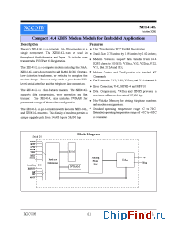 Datasheet XE1414L manufacturer Xecom