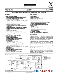 Datasheet X1228-2.7A manufacturer Xicor