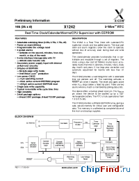 Datasheet X1242-4.5 manufacturer Xicor