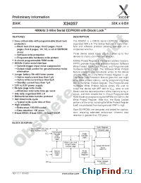 Datasheet X24257A8-2.5 manufacturer Xicor