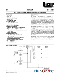 Datasheet X25021-3 manufacturer Xicor