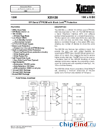 Datasheet X25128P manufacturer Xicor