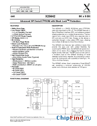 Datasheet X25642-2.7 manufacturer Xicor