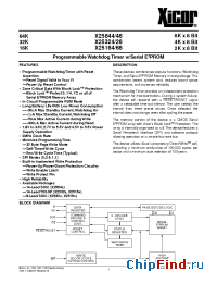 Datasheet X25644V14-2.7 manufacturer Xicor