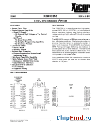 Datasheet X28HC256DI-12 manufacturer Xicor