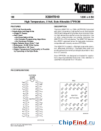 Datasheet X28HT010R-20 manufacturer Xicor
