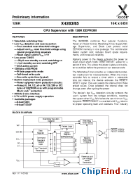 Datasheet X4283S8-2.7 manufacturer Xicor