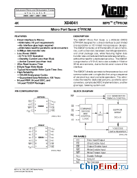 Datasheet X84041PI-2.7 manufacturer Xicor