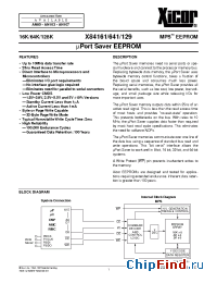 Datasheet X84129S14-2.5 manufacturer Xicor