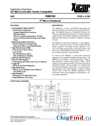 Datasheet X86C64S manufacturer Xicor