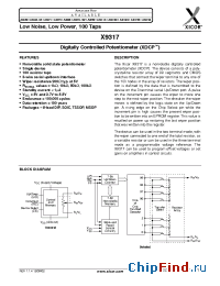 Datasheet X9317N-2.7 manufacturer Xicor