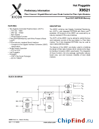 Datasheet X9521B20I manufacturer Xicor