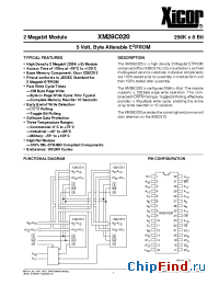 Datasheet XM28C020PI-12 manufacturer Xicor