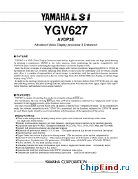 Datasheet YGV627 manufacturer YAMAHA