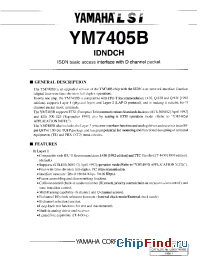 Datasheet YM7405B manufacturer YAMAHA