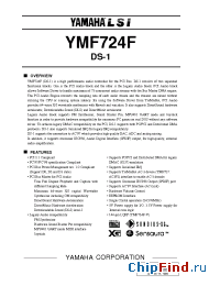 Datasheet YMF724 manufacturer YAMAHA