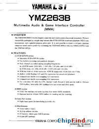 Datasheet YMZ263B-F manufacturer YAMAHA