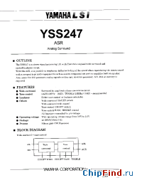 Datasheet YSS247-E manufacturer YAMAHA
