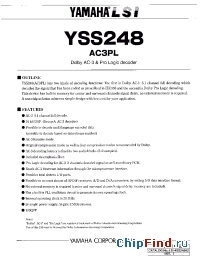 Datasheet YSS248 manufacturer YAMAHA