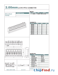 Datasheet 20022HS-02S00 manufacturer YEONHO