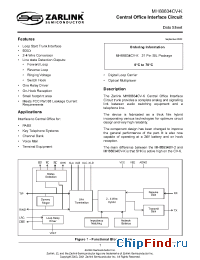 Datasheet MH88634CV-K manufacturer Zarlink