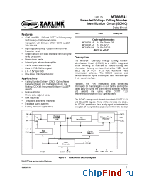 Datasheet MT88E41ASR manufacturer Zarlink