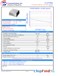 Datasheet CLV0795E manufacturer Z-Communications