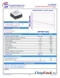 Datasheet CLV0835E manufacturer Z-Communications