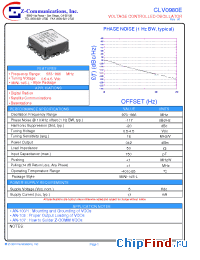 Datasheet CLV0980E manufacturer Z-Communications