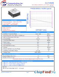 Datasheet CLV1052M manufacturer Z-Communications