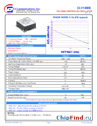 Datasheet CLV1350E manufacturer Z-Communications