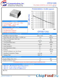 Datasheet CRO3100A manufacturer Z-Communications
